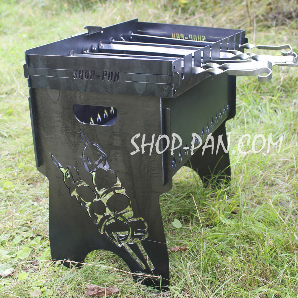 Автоматична шашличниця SHOP-PAN на 8 шампурів SP00294