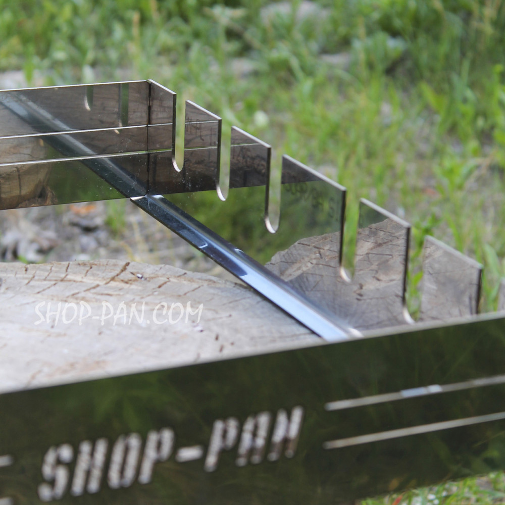 Автоматична шашличниця з неіржавкої сталі SHOP-PAN на 6 шампурів SP00295