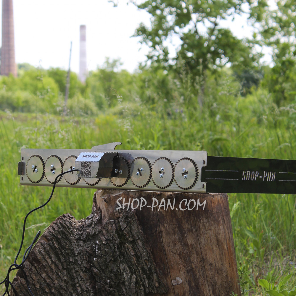 Автоматична шашличниця з неіржавкої сталі SHOP-PAN на 8 шампурів SP00296