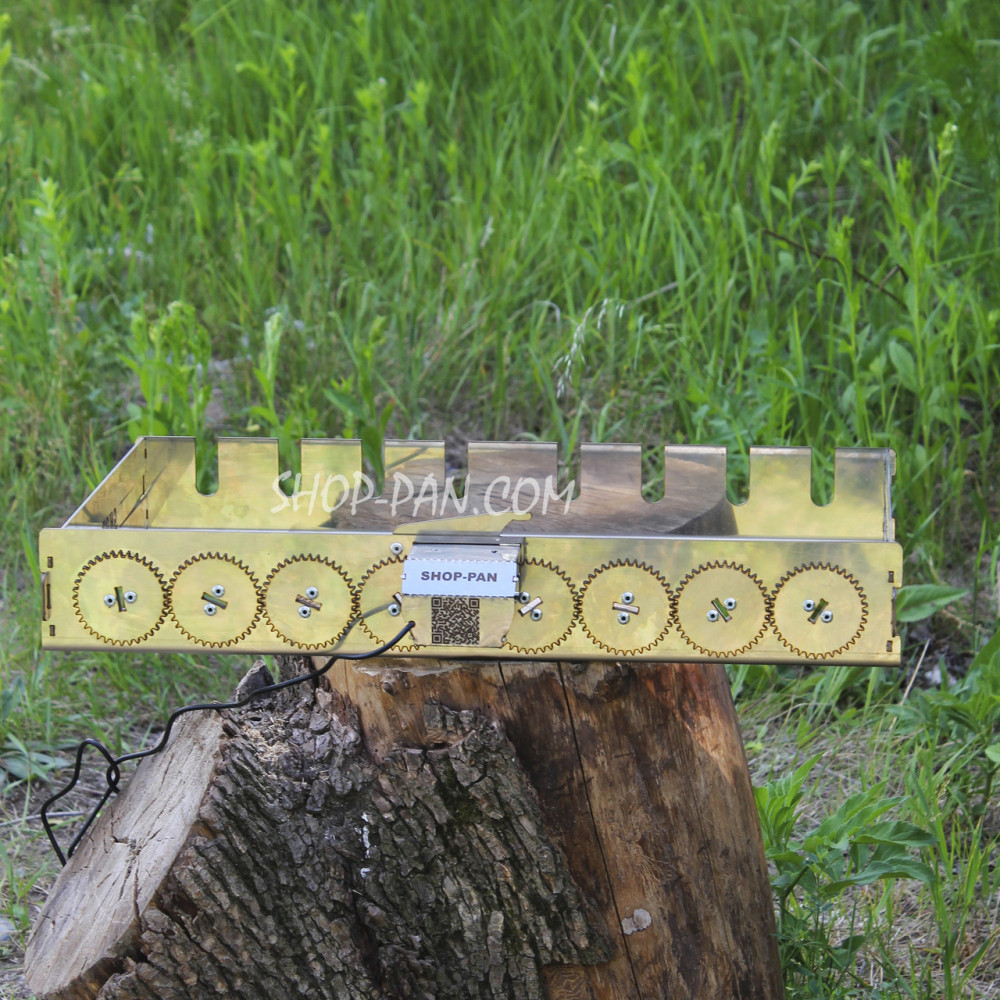 Автоматична шашличниця з неіржавкої сталі SHOP-PAN на 8 шампурів SP00296