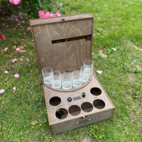 Наливатор алкогольный для напитков на 6 рюмок со встроенным аккумулятором, Автобармен