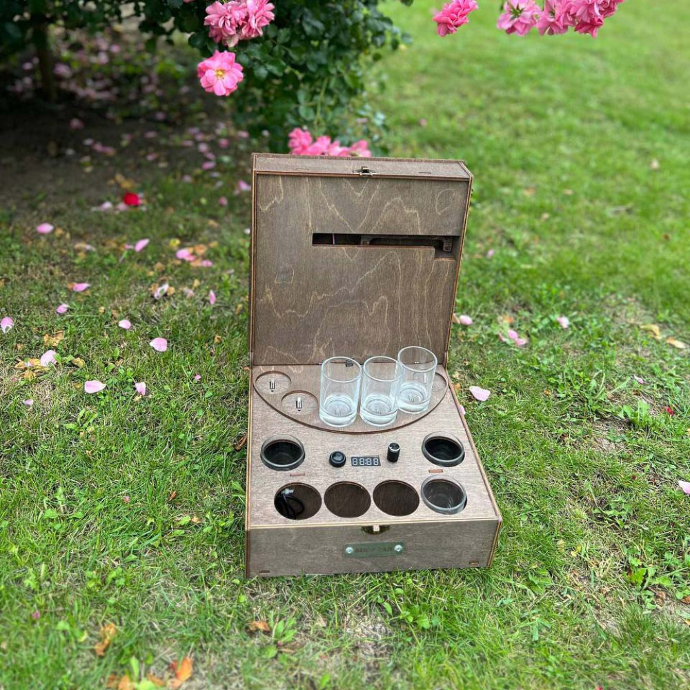 Наливатор алкогольний для напоїв на 6 чарок з вбудованим акумулятором, Автобармен SP00390