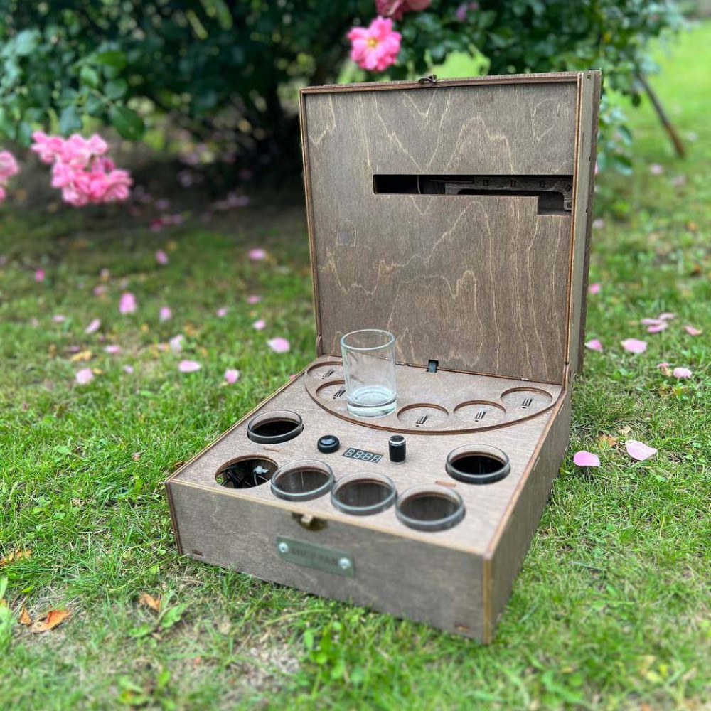 Наливатор алкогольний для напоїв на 6 чарок з вбудованим акумулятором, Автобармен SP00390