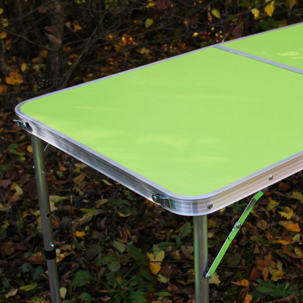 Розкладний стіл (зелений) для пікніка, стільці SP00483