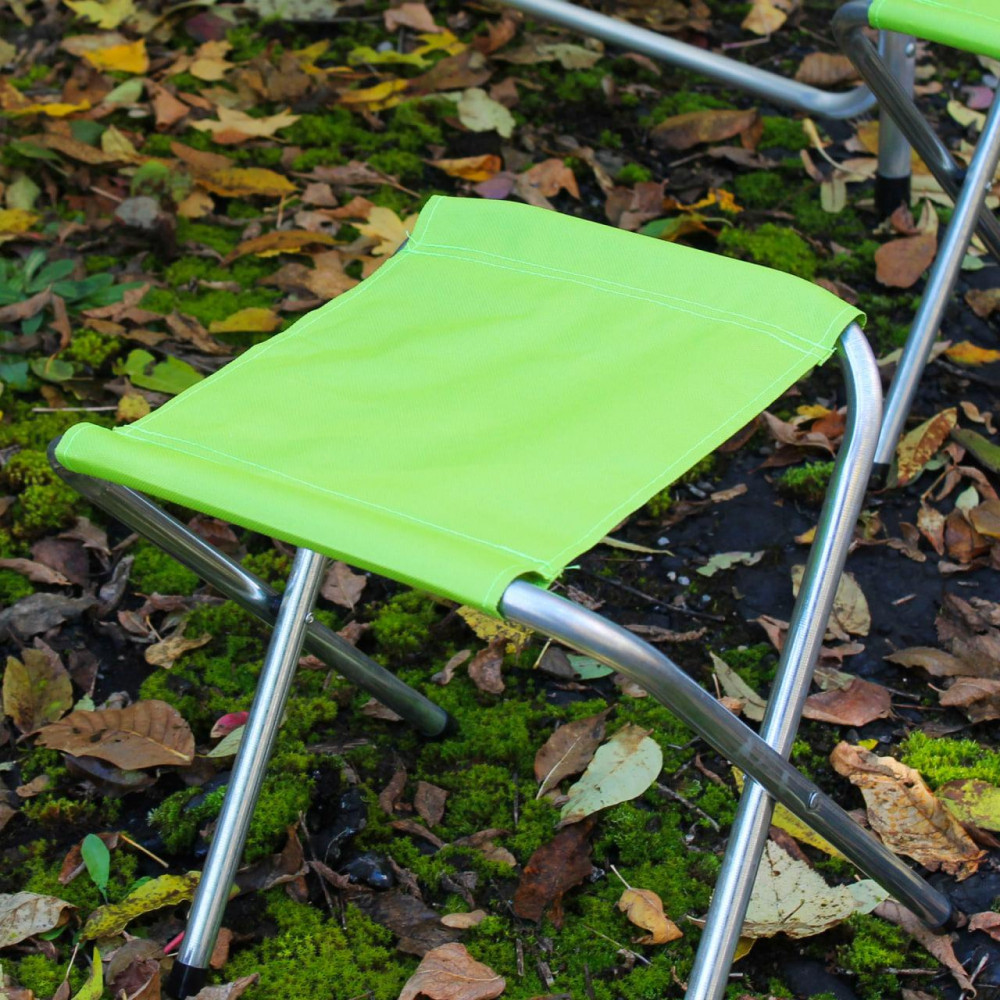 Розкладний стіл (зелений) для пікніка, стільці SP00483