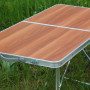 Розкладний стіл (коричневий) для пікніка, стільці SP00483
