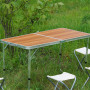 Розкладний стіл (коричневий) для пікніка, стільці SP00483