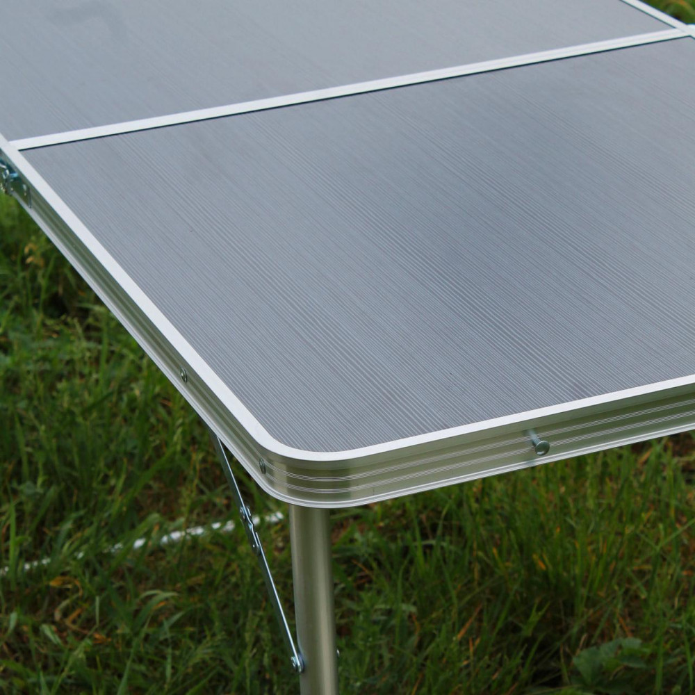 Розкладний стіл (чорний) для пікніка, стільці SP00483