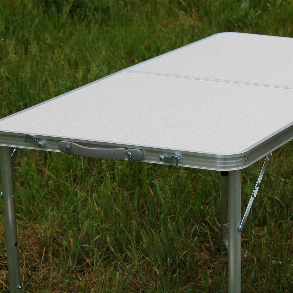 Розкладний стіл (білий) для пікніка, стільці SP00483