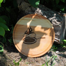 Кухонна дошка [25/30/35/40/45/50 см] з гравіруванням - стейк