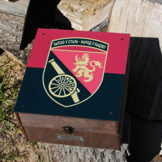 Автобармен, Наливатор алкогольний на 4 чарки з гравіюванням (УФ друк) - Герб Автобармен, Наливатор алкогольний на 4 чарки з гравіюванням (УФ друк) - Герб