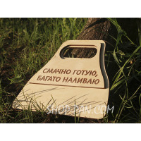 Віяло для роздування вогню дерев'яне з власним надписом