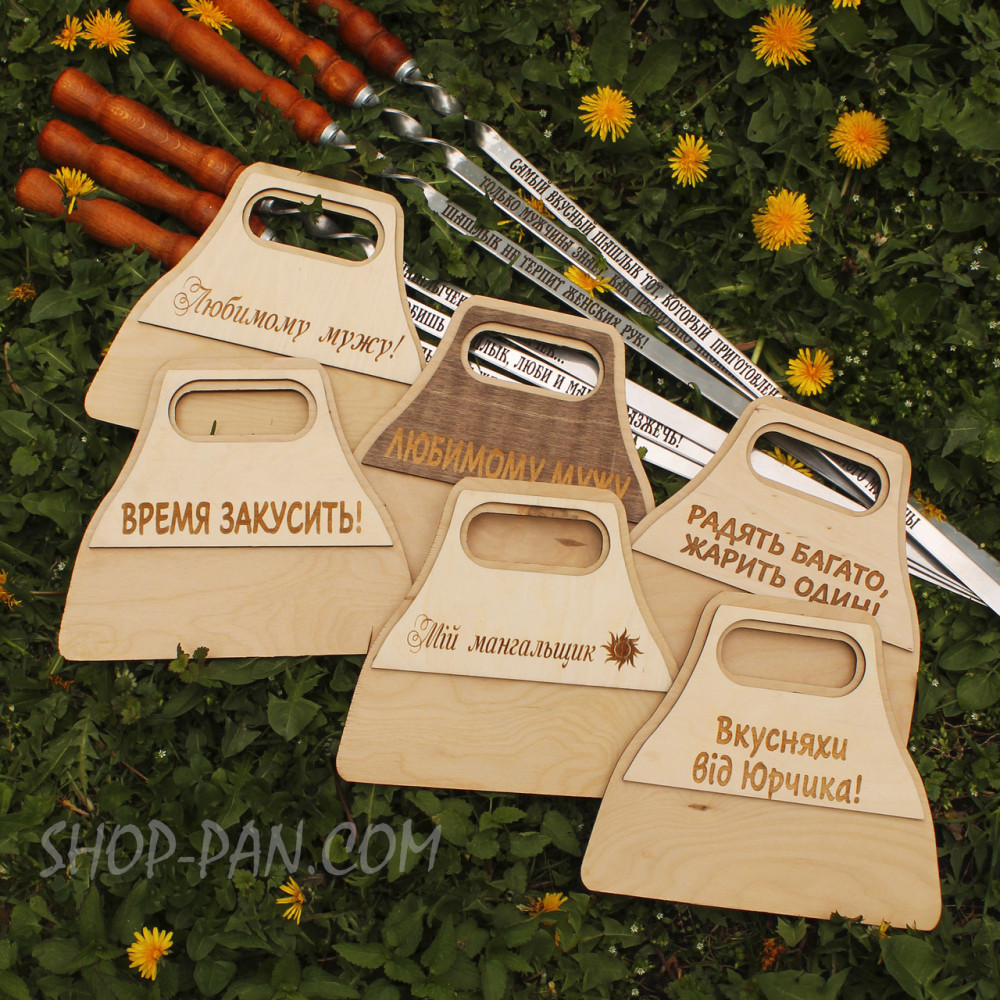 Віяло для роздування вогню дерев'яне з власним надписом SP00690