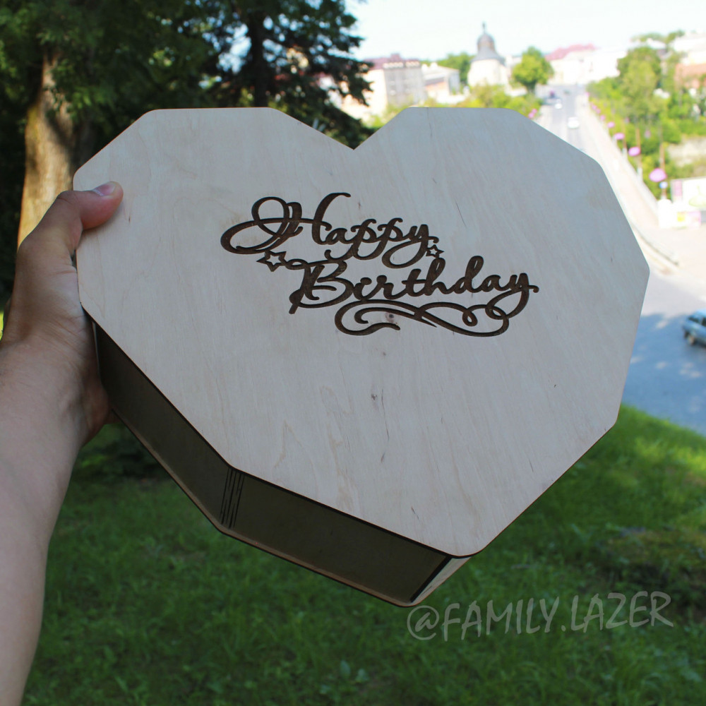 Дерев'яна подарункова коробка, Коробка для подарунків 02 SP00730