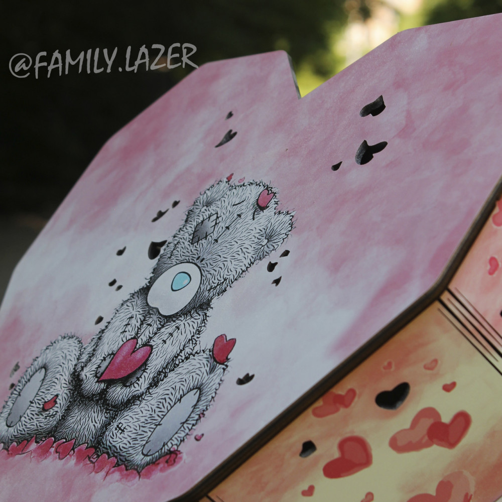 Дерев'яна подарункова коробка, Коробка для подарунків 04 УФ друк SP00732