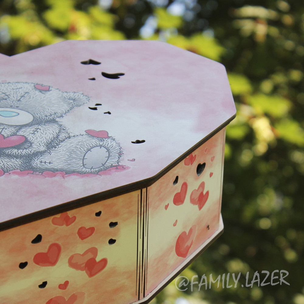 Дерев'яна подарункова коробка, Коробка для подарунків 04 УФ друк SP00732