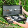 Набір для гриля та барбекю "Артек" у дерев'яному кейсі SP24567