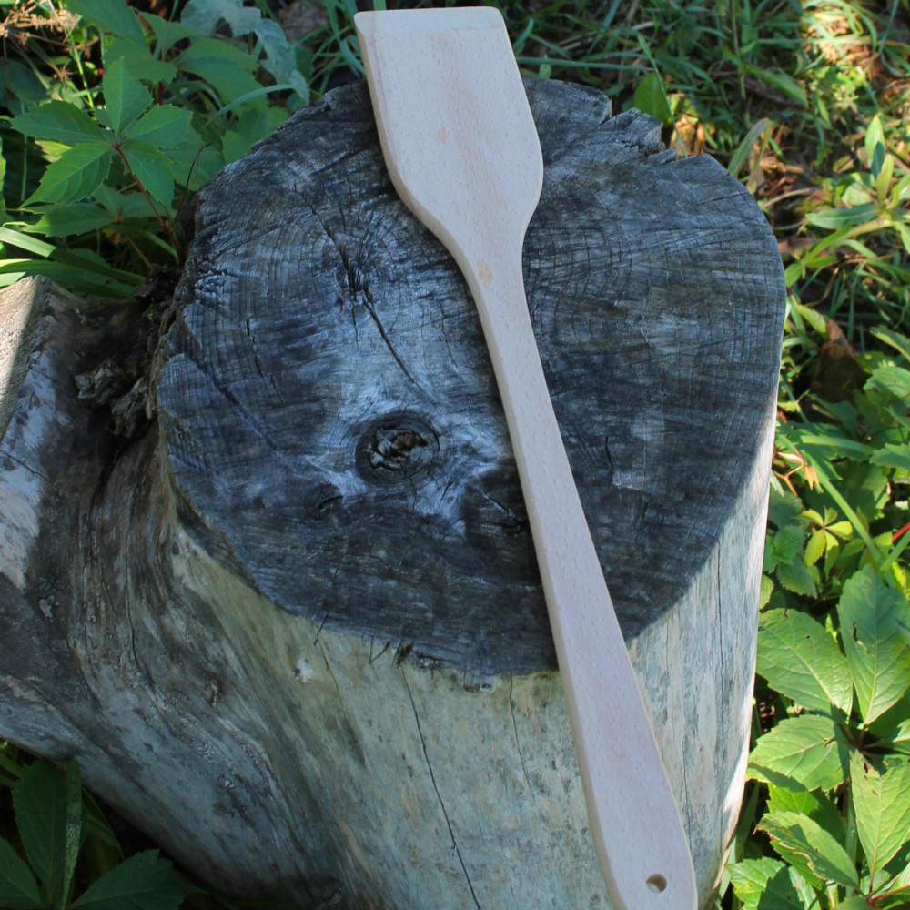 Велика кухонна дерев'яна лопатка з гравіюванням SP36901