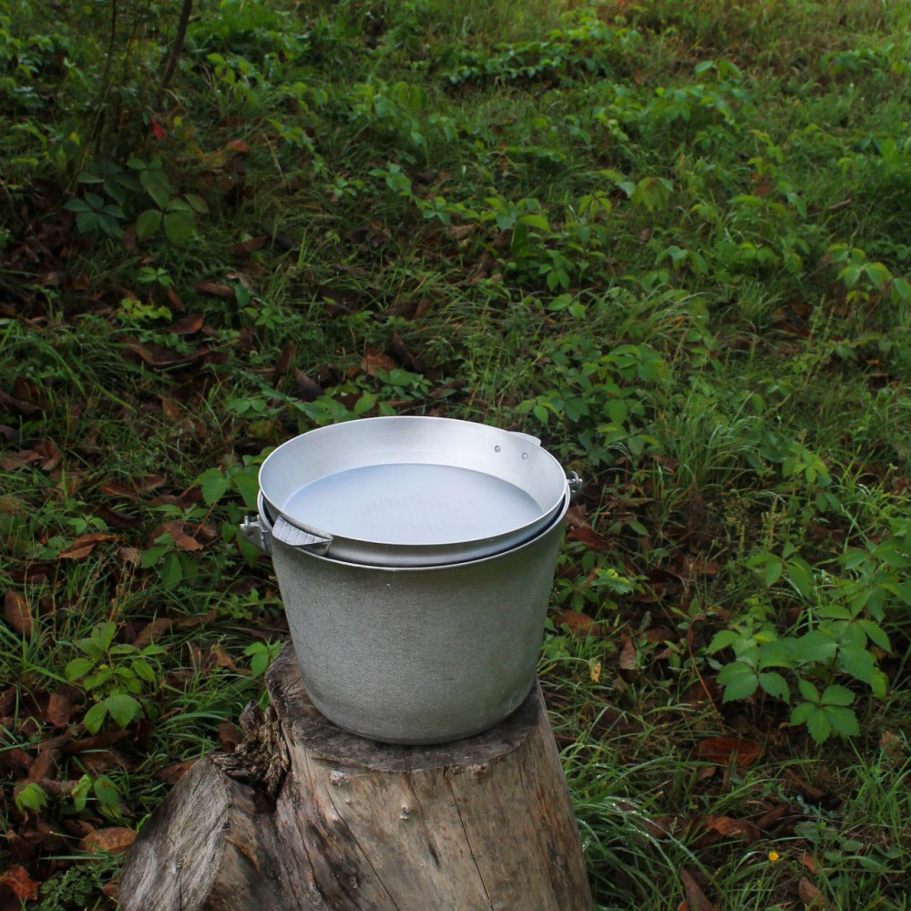 Казан алюминиевый Походный 12 л с крышкой-сковородой SP41891