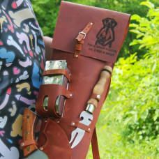 Кожаный чехол с отделом под шашлычницу