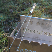 Шампур двойной для овощей с деревянной ручкой