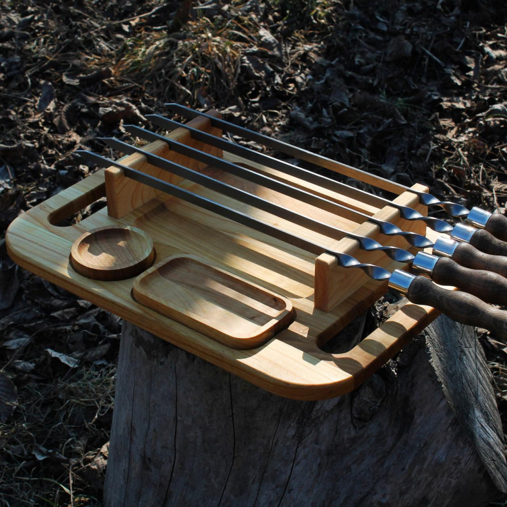 Менажниця 2 в 1 з підставкою під шампурі SP72296