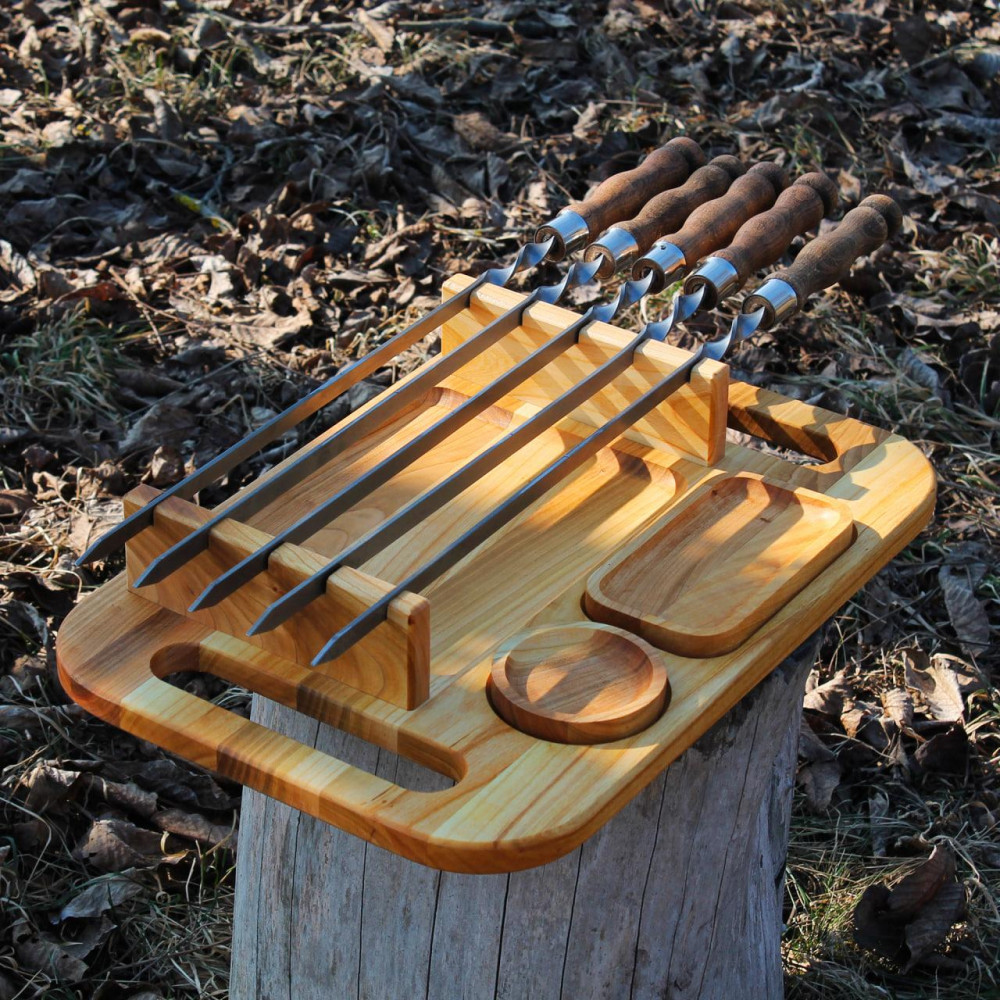 Менажниця 2 в 1 з підставкою під шампурі SP72296