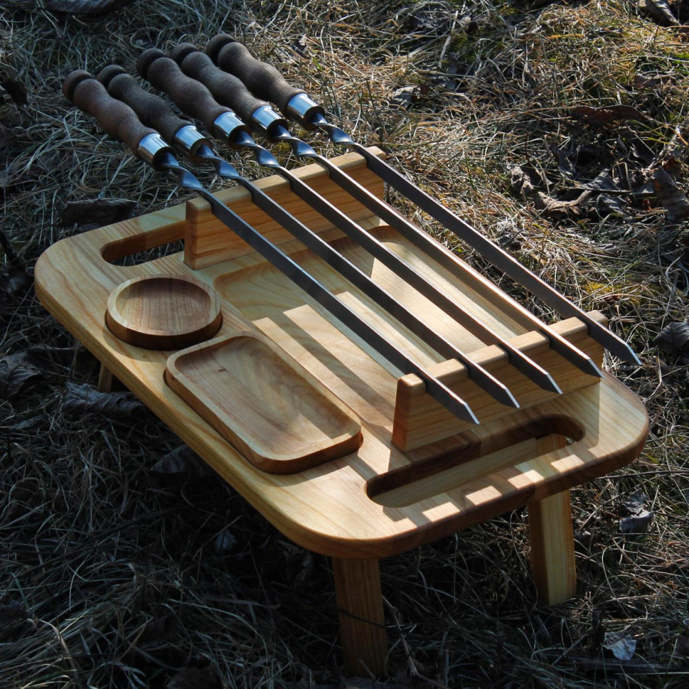 Менажниця 2 в 1 з підставкою під шампурі SP72296