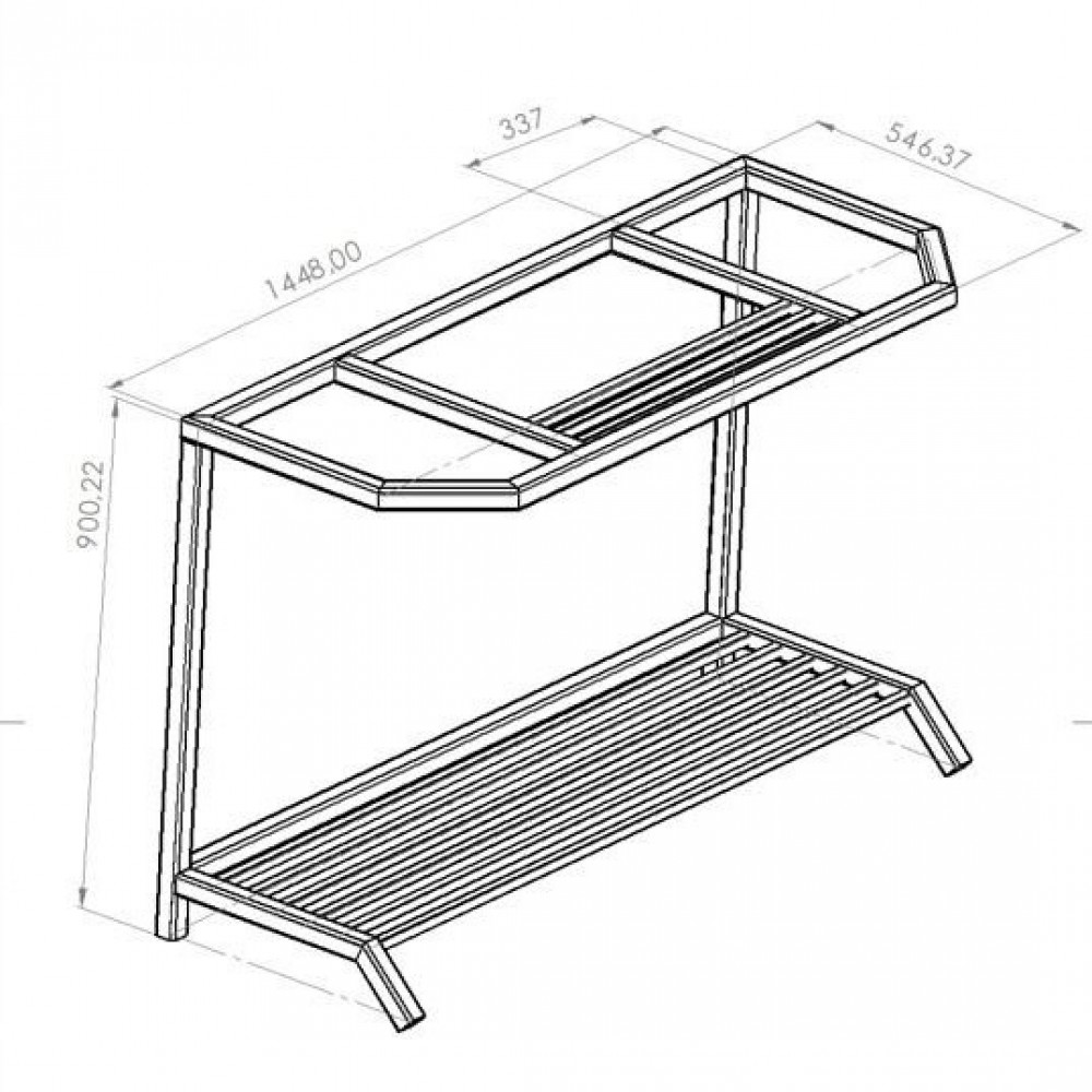 Мангал Ватра зі столиком і знімною жарівнею на 12 шампурів SP78596