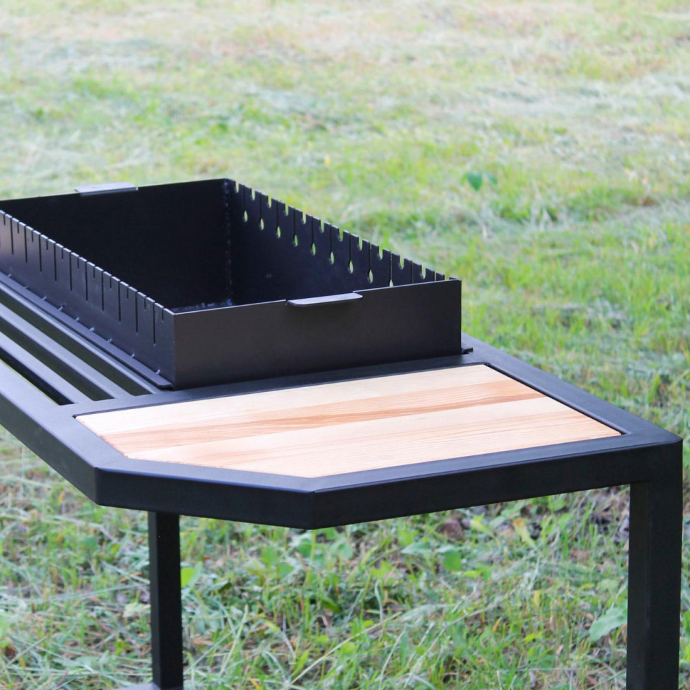 Мангал Ватра зі столиком і знімною жарівнею на 12 шампурів SP78596