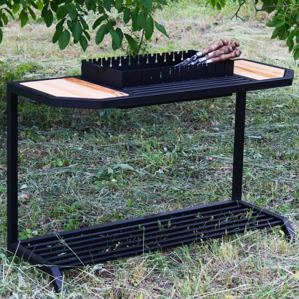 Мангал Ватра зі столиком і знімною жарівнею на 12 шампурів SP78596