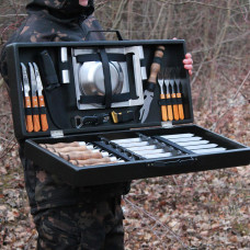 Набір для гриля та барбекю "Застільний" у дерев'яному кейсі