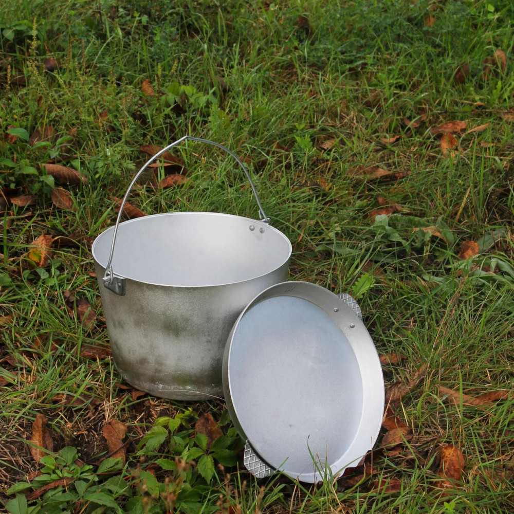 Казан алюмінієвий Похідний 10 л з кришкою-сковородою SP85197