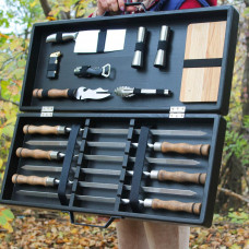 Набір для гриля та барбекю "Традиційний" у дерев'яному кейсі
