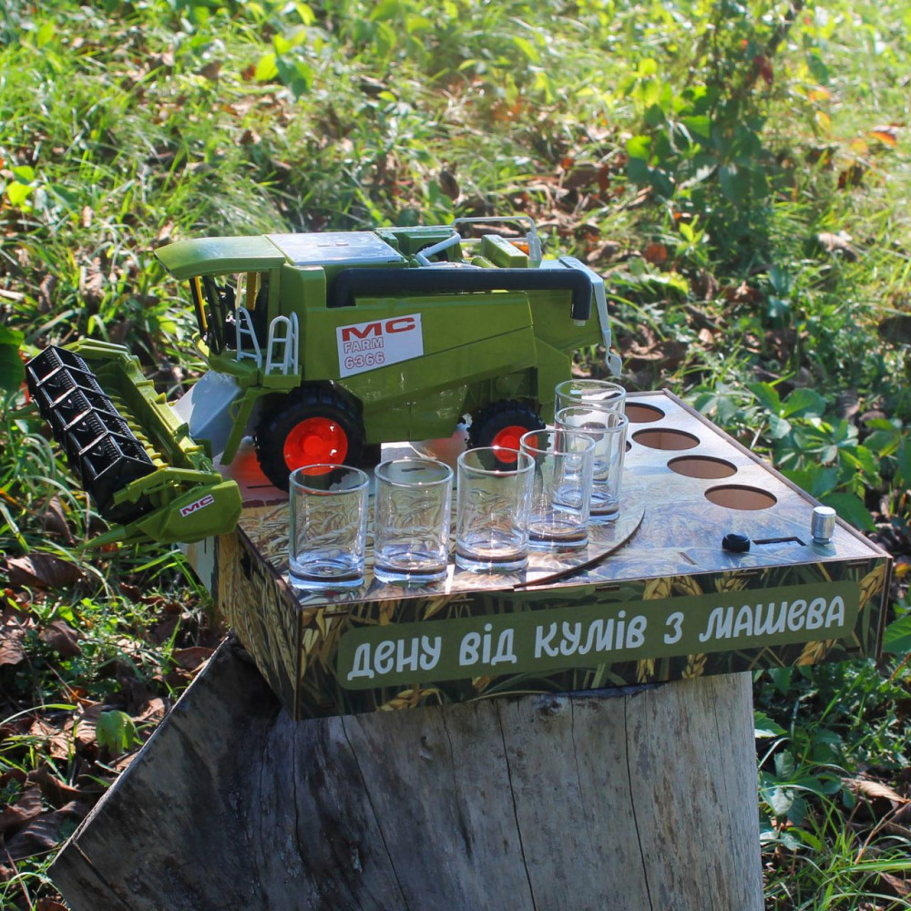 Наливатор Комбайн на 6 чарок з друком SP93195