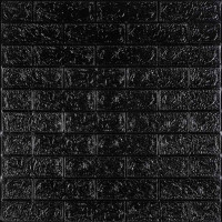 3D панель самоклеюча 700х770х5мм цегла Чорний (019-5) SW-00000151