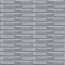 3D панель самоклеюча кладка 770х700х5мм Срібло (034) SW-00000217