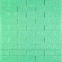 3D панель самоклеющаяся 700x770x3мм кирпич Мята (012-3) SW-00000233