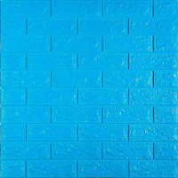 3D панель самоклеющаяся 700x770x5мм кирпич Голубой (005-5) SW-00000297