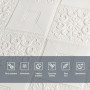 Самоклеюча декоративна настінно-стельова 3D панель 700х700х3мм Білий(114-3) SW-00000697 SW-00000697