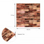 179-3 Панель стінова 3D 700х770х3мм Коричневий (цегла) SW-00001771 SW-00001771