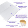 Панель стінова 3D 700х700х3мм Квадрат білий SW-00001802 SW-00001802