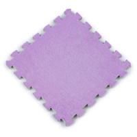 Підлога-пазл плюшевий 30х30х1см Фіолетовий (D) SW-00002086