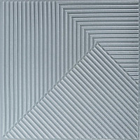 Самоклеюча декоративна 3D панель 500х500х5мм Бамбук Сірий SW-00002878