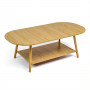 Столик кавовий овальний 120х60х41,5см WOOD BROWN SW-00003363 SW-00003363