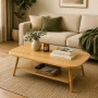 Столик кавовий овальний 120х60х41,5см WOOD BROWN SW-00003363 SW-00003363