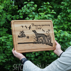 Кухонна дошка з гравіруванням Дорогому Олегу