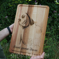 Кухонная доска с гравировкой Любимой женщине