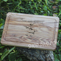 Кухонна дошка з гравіруванням ВИНО, ПИВО, КОНЬЯЧОК