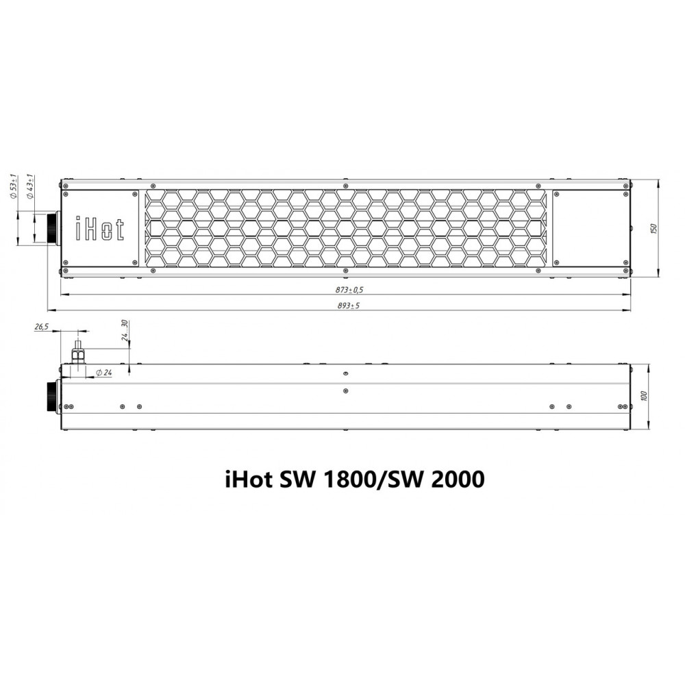 Короткохвильовий обігрівач iHot SW 1800 iHot SW 1800